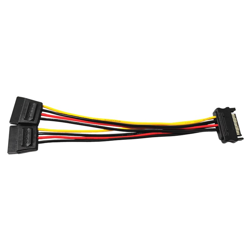 Kabel Power Sata 15pin Male To Dual Sata 15pin Female