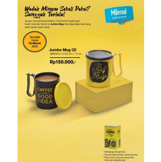 Jumbo Mug Tupperware Shopee Indonesia