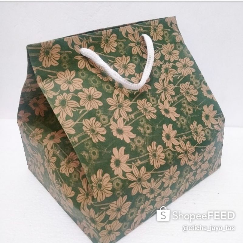 Paperbag/tas kertas dus nasi 22 + dos kue,dus bento