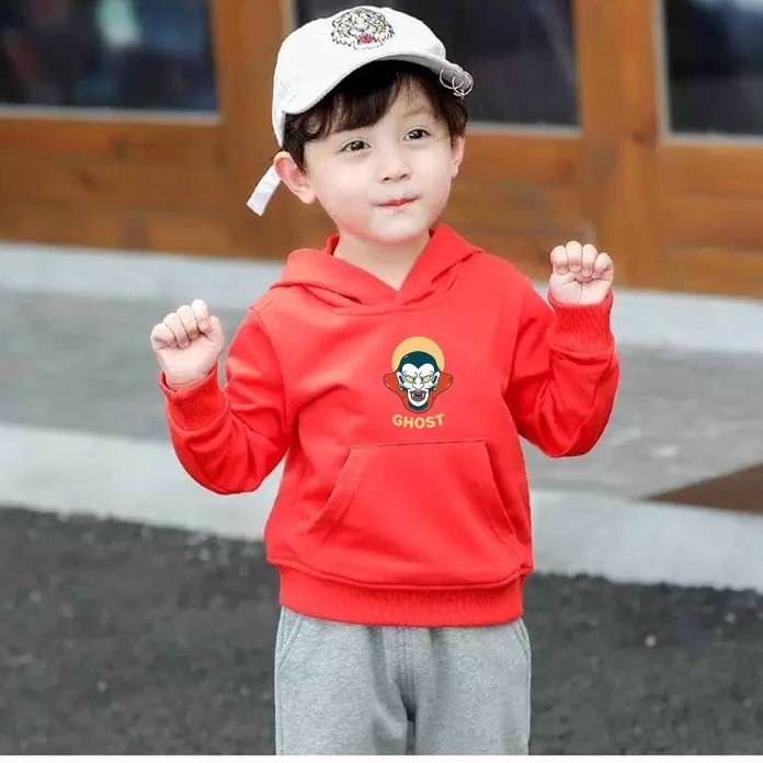 Sweater Hoodie Anak Ghost Hoodie Fleece Anak