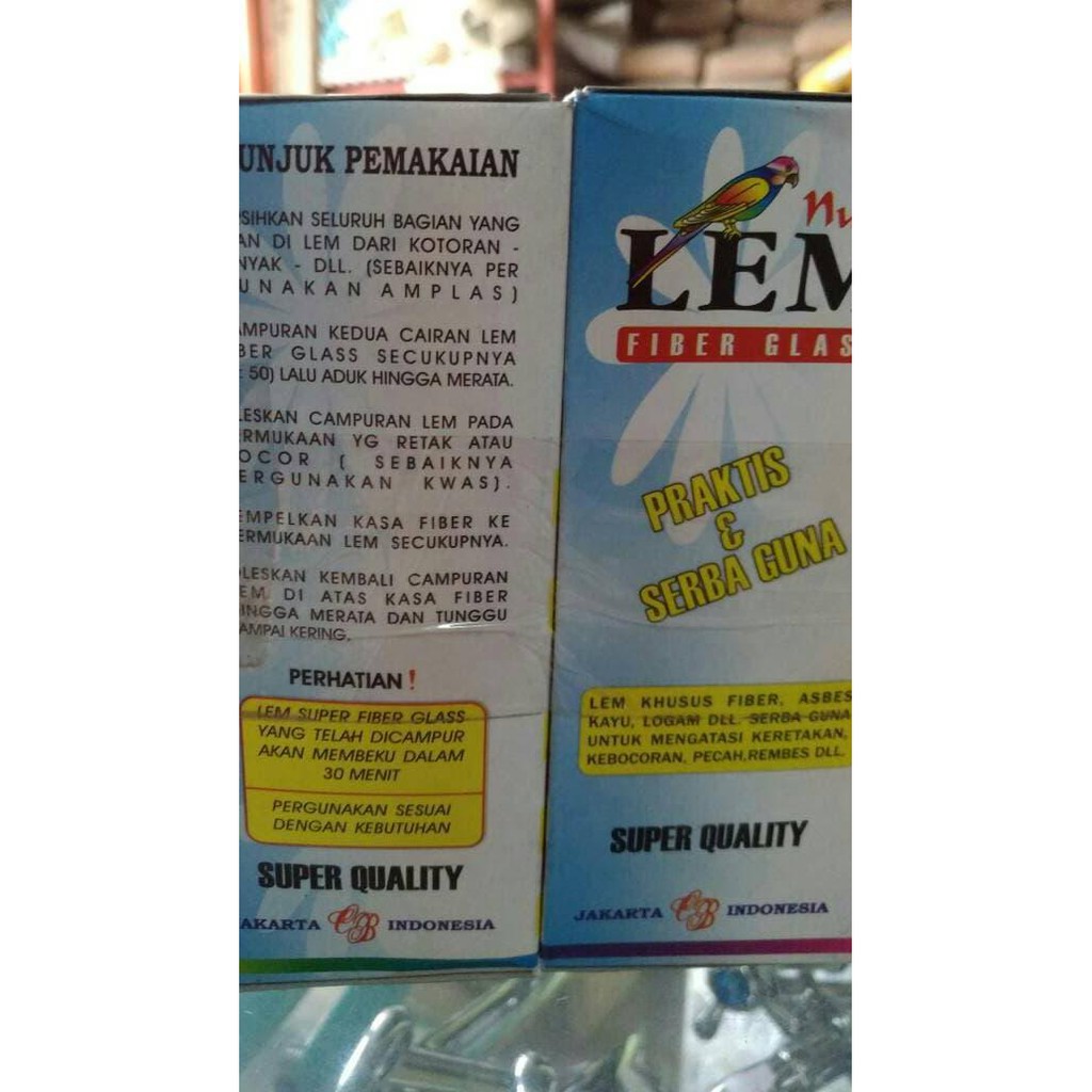 

Terlarisss LEM FIBER GLASS / RESIN kemasan baru ★★★..