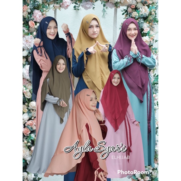 Gamis Syari Ayla Set by Elhijab