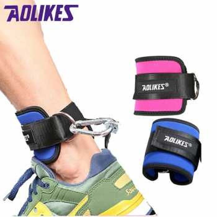 7129 AOLIKES ANKLE CUFF STRAP WRAP SUPPORT HOOK LEG RESISTANCE BAND