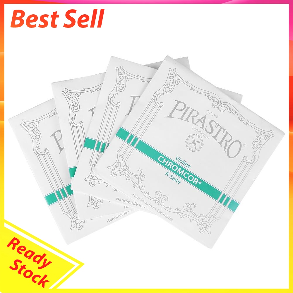 4pcs/set Chrome Steel Pirastro Tonica Violin Strings  4/4 Violin Accessory