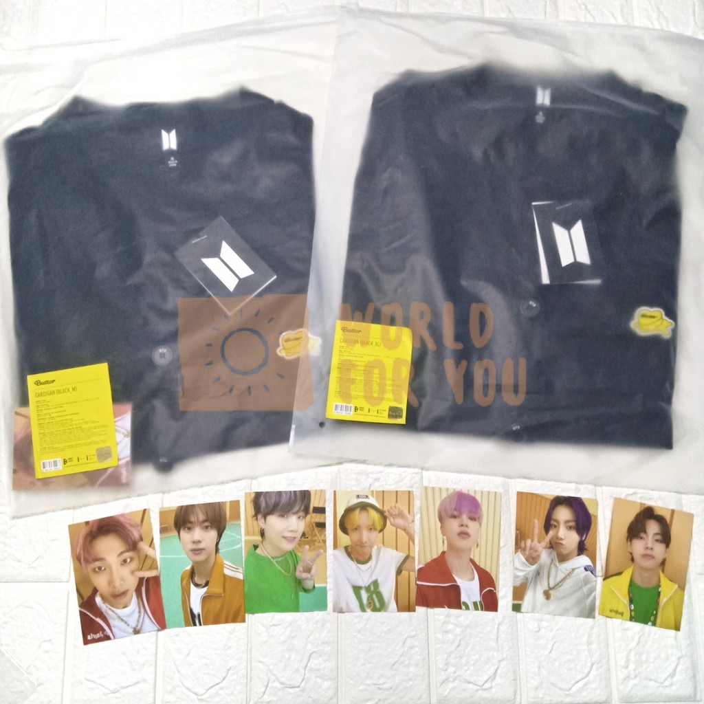 [READY] BTS Butter Merchandise Cardigan Photocard Namjoon Jin Jimin Jungkook PC