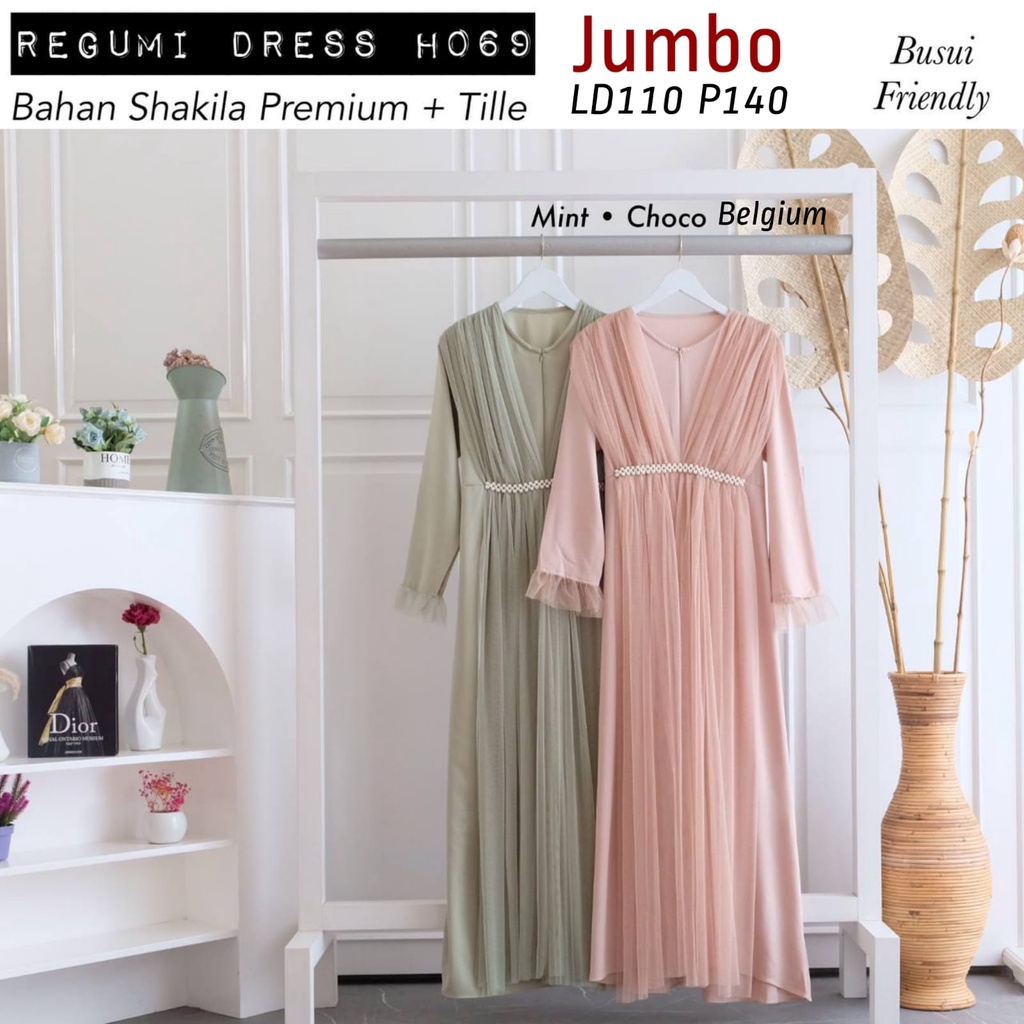 REGUMI DRESS LD 100&amp;110 / DRESS LEBARAN / DRESS PESTA / DRESS KONDANGAN / SERAGAMAN / BRIDESMAID