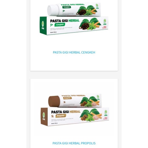 PASTA GIGI HERBAL HPAI/ODOL/PASTAGIGI HERBAL/ SIWAK/HPAI CENGKEH/SENSITIF