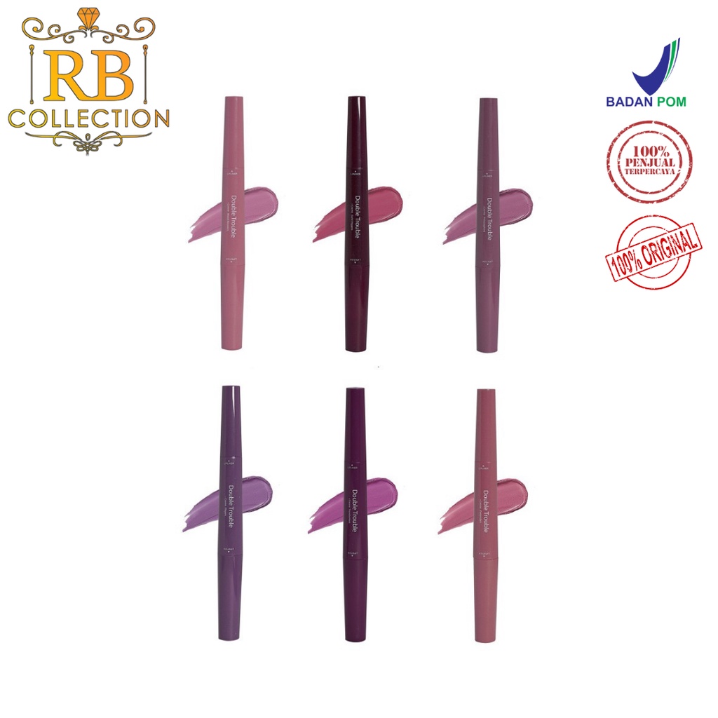 RB MADAME GIE DOUBLE TROUBLE CREAMY – MAKE UP LIPSTICK TWO IN ONE