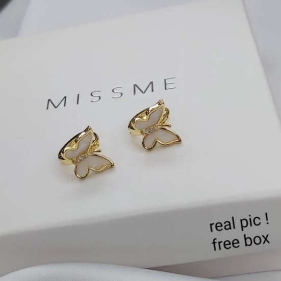 anting luisa cantik kupu kupu unik anti karat