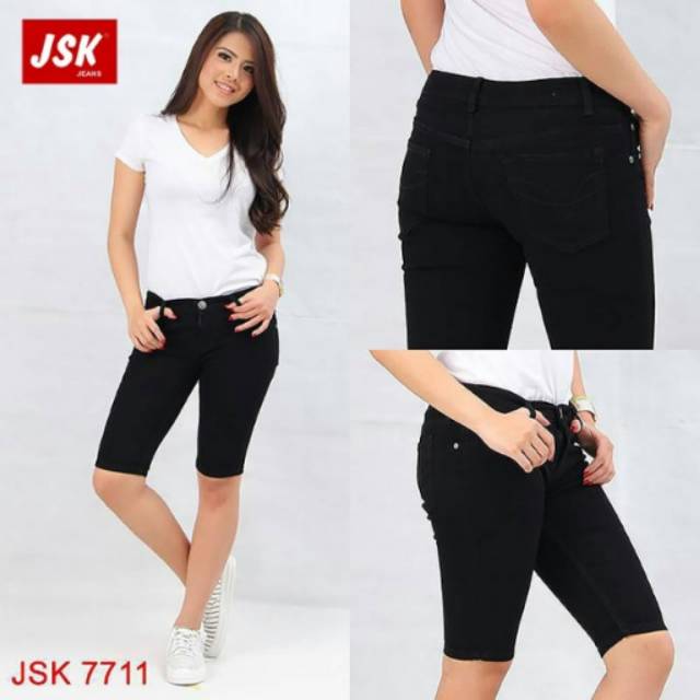 Celana Pendek Skinny polos JSK Jeans Original Produk Jeans