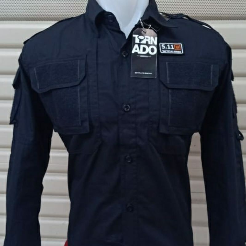 KEMEJA TAKTIKAL HITAM