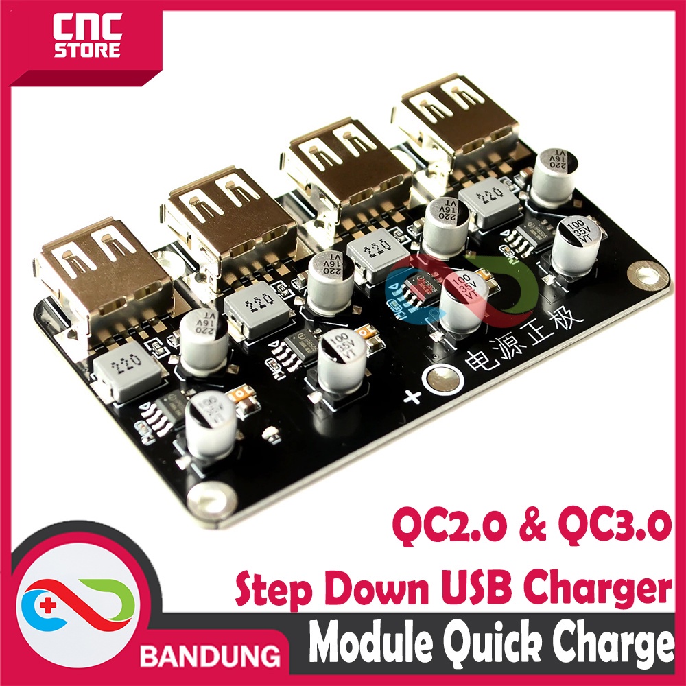 MODULE STEP DOWN FAST CHARGING 4 CHANNEL USB QC 3.0 96W