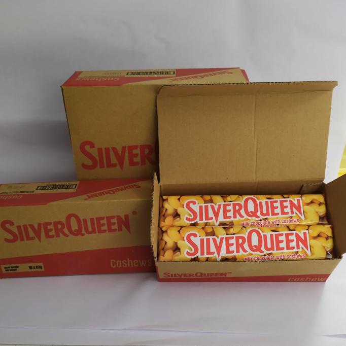 

SALE 1 KOTAK COKLAT SILVER QUEEN MILK CHOCOLATE CASHEWS @ 62 GR MAKANAN & MINUMAN