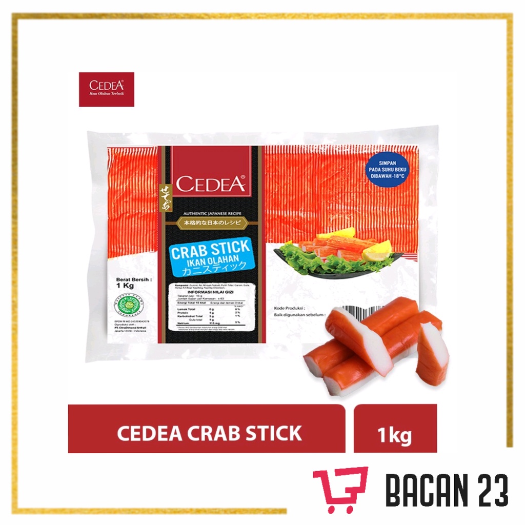 Cedea Crab Stick (1kg)/ Kepiting Beku/ Bacan 23 - Bacan23