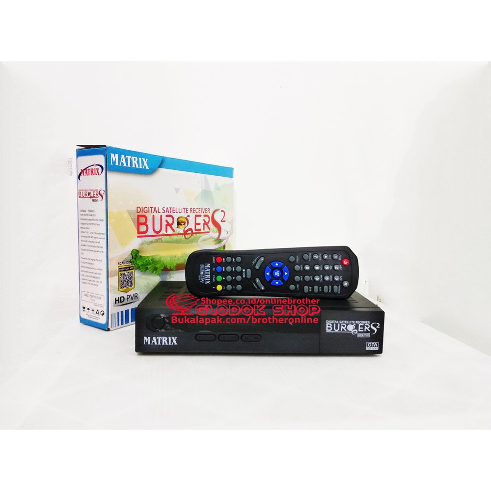 RECEIVER PARABOLA BURGER S2 DIGITAL SATELITE RECEIVER PARABOLA MATRIX BURGER S-2 DVB-S2 HD PVR