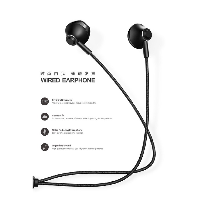 REMAX RM-711 - In-Ear Wired Earphone 3.5mm - 1.2M Cable Length