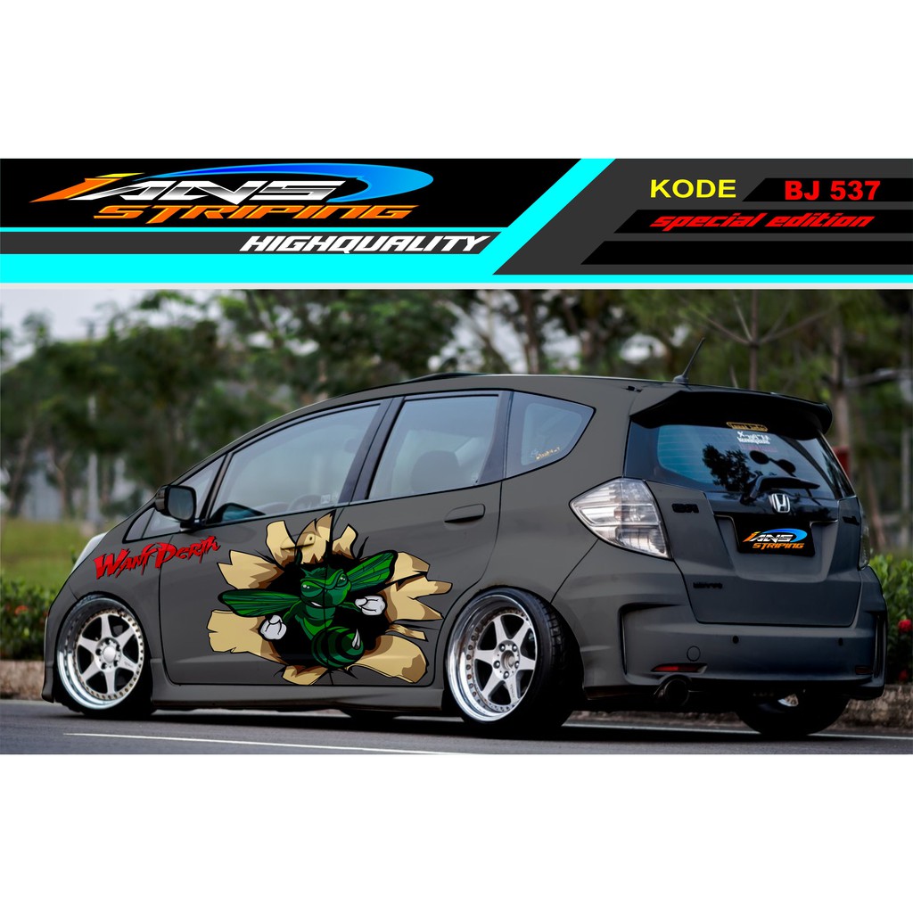 STICKER VARIASI MOBIL JAZZ BRIO AGYA SIGRA YARIS SWIFT / DECAL STICKER MOBIL / STIKER MOBIL