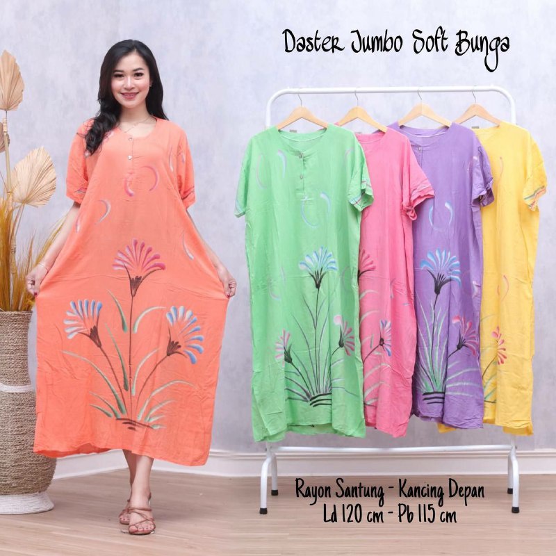 Daster Jumbo Lukis Soft Busui Murah