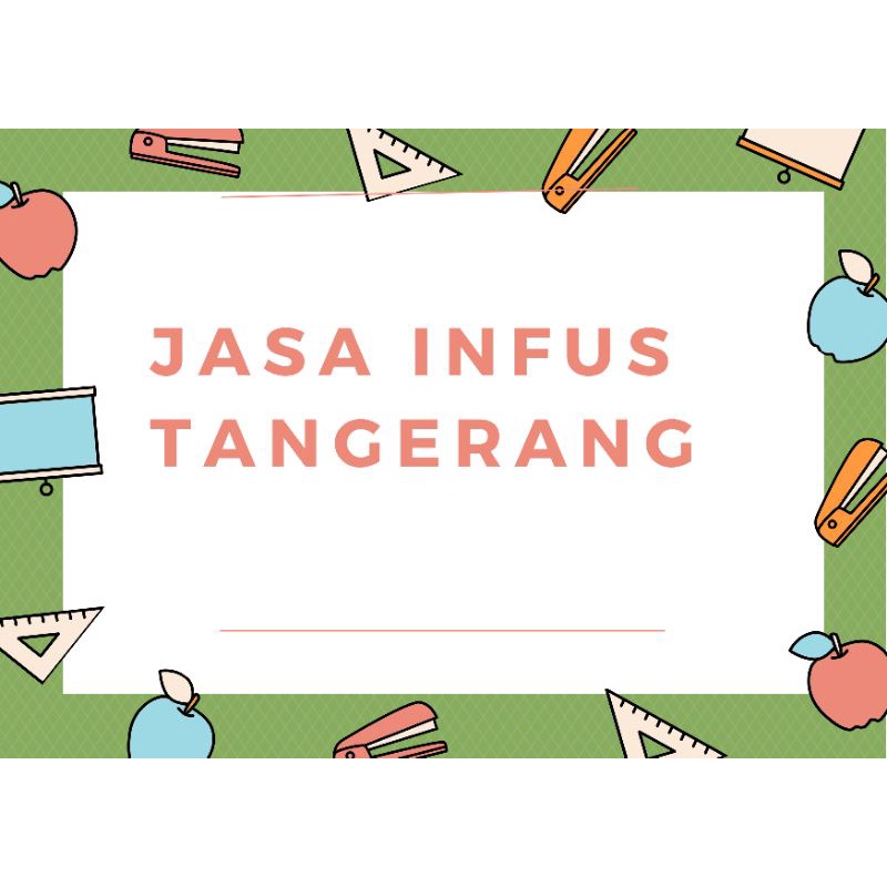 Jasa infus Tangerang homecare