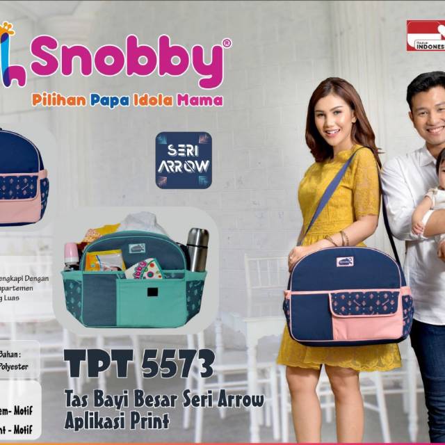 Snobby Tas Bayi Besar Saku Print Arrow Series - TPT 5573