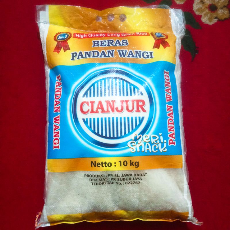 

Beras Pandan Wangi 10Kg / Beras Cianjur