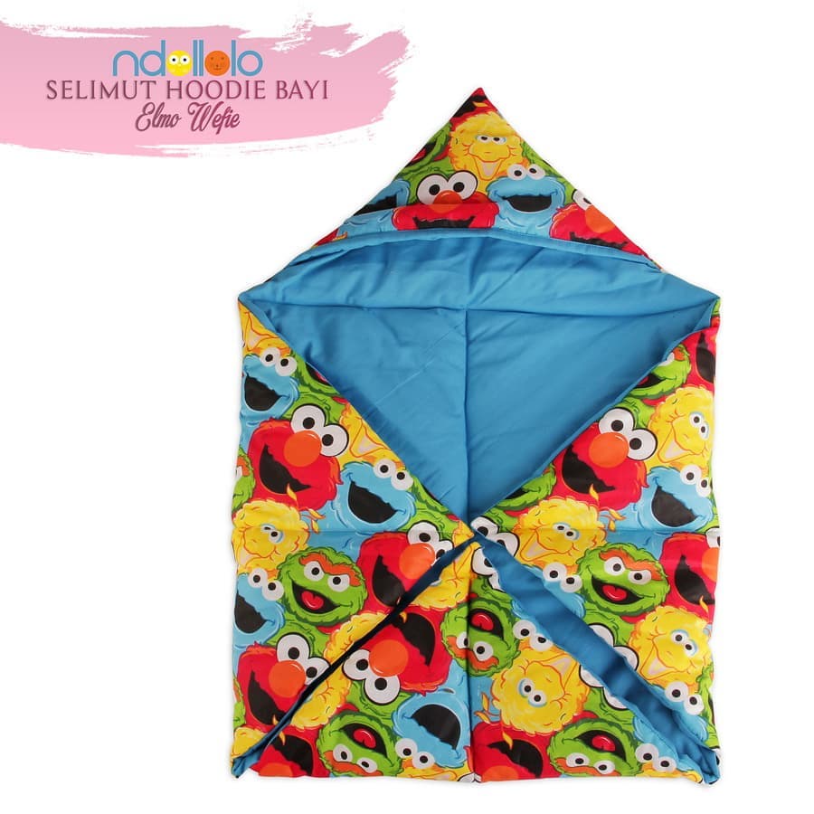 PREMIUM Selimut Bayi Model Topi / Hoodie Baby Blanket Lembut Isi Padding Tebal dan Empuk Ndollolo