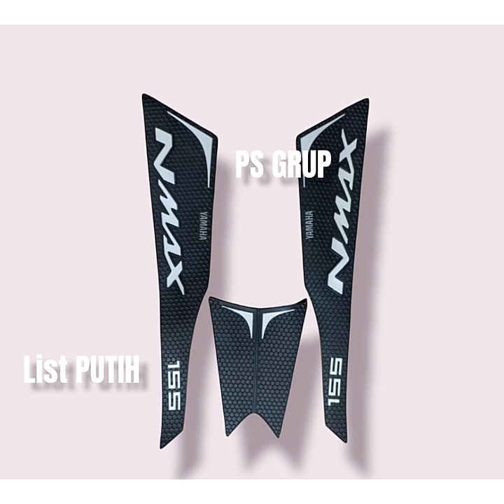 Stiker Karet LIST PUTIH Tankpad Deckpad Half Nmax Old 2015 2016 2017 2018 2019 Kualitas Premium