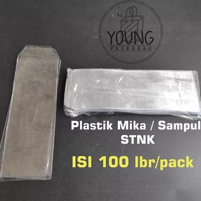 

[KODE ZGGQA] Plastik STNK PVC / Sampul PVC Cover STNK uk. 8,5 x 23 ISI 100 pcs