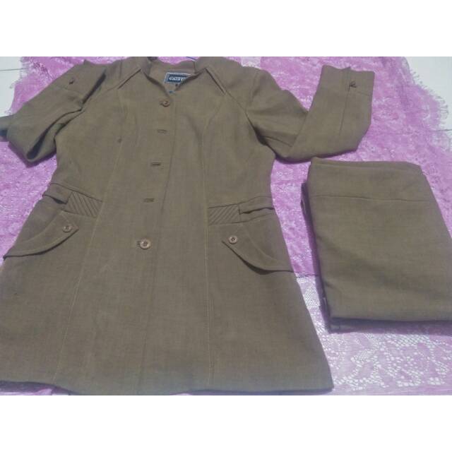 Preloved Set seragam pemda gelap