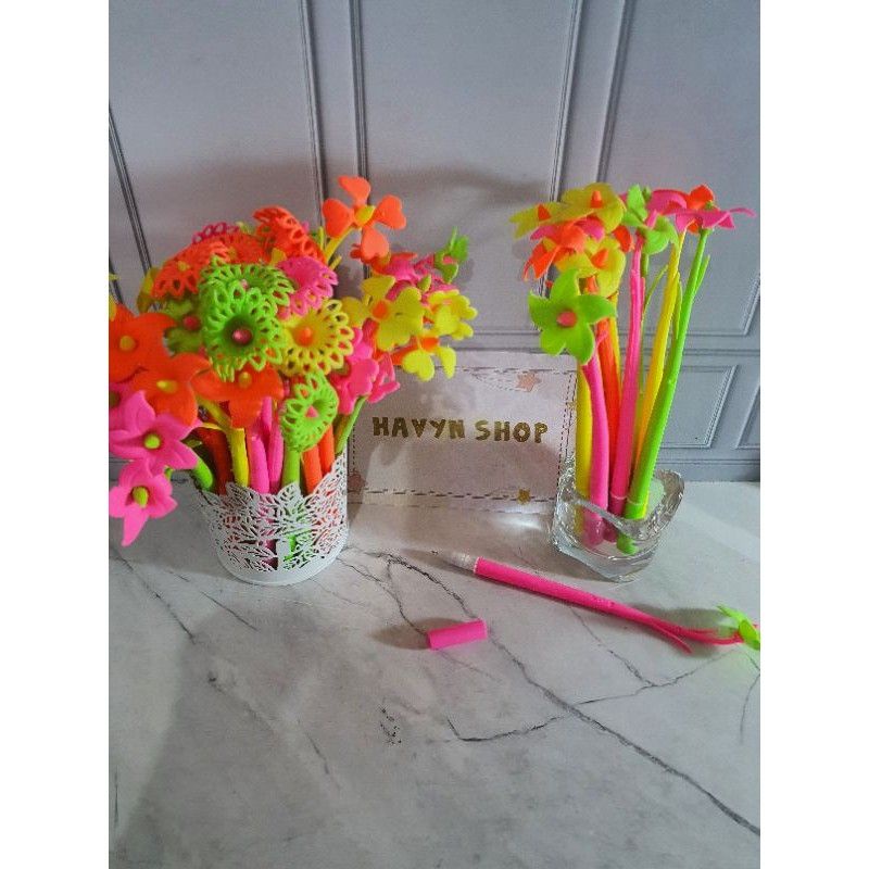 

(12pc) pen gel bunga/gel pen bunga/pen INUL/pen MATAHARI