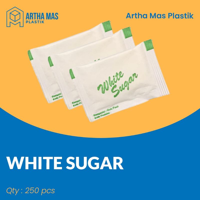 

Gula putih sachet / White Sugar sachet isi 250pcs