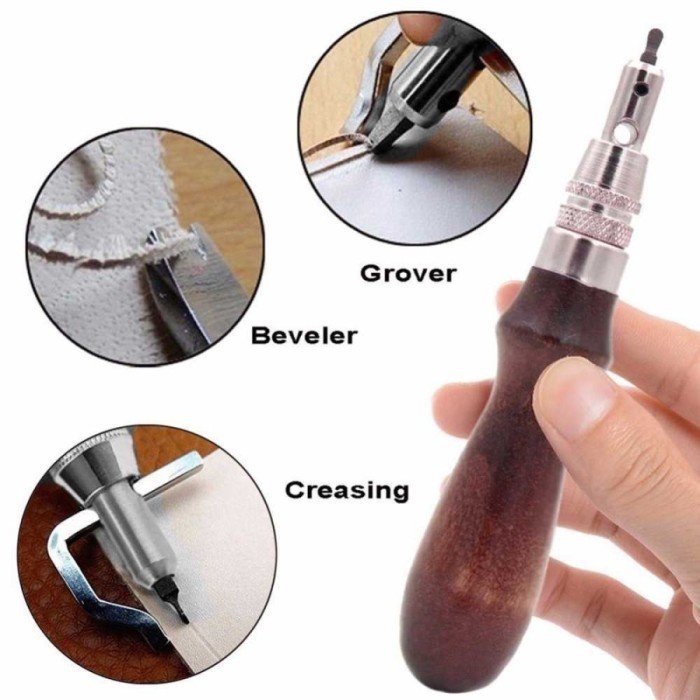 Peralatan Seni DIY Kulit Leather Craft Stitching Sewing Tool