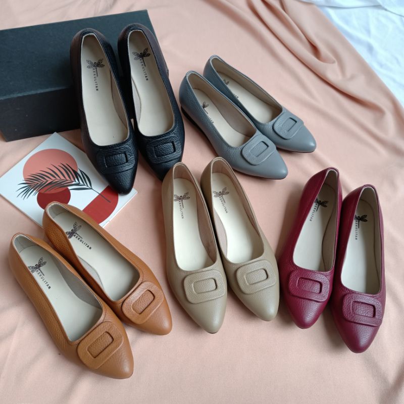 SEPATU KULIT WANITA kode : FSLakon/sepatu kulit asli/sepatu kulit garut/sepatu kulit murah/sepatu ku