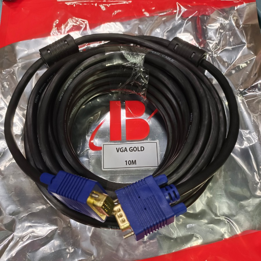 Kabel VGA 10Meter Male-Male Gold Plated