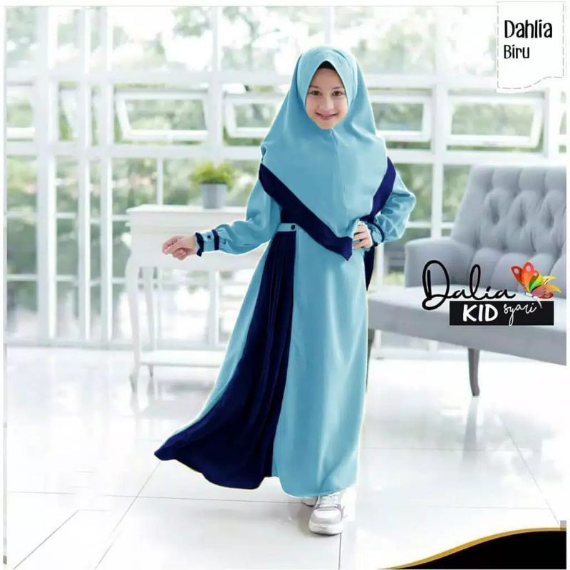 [Fashion Anak] Gamis set DAHLIA KIDS premium | terbaru | lucu | murah