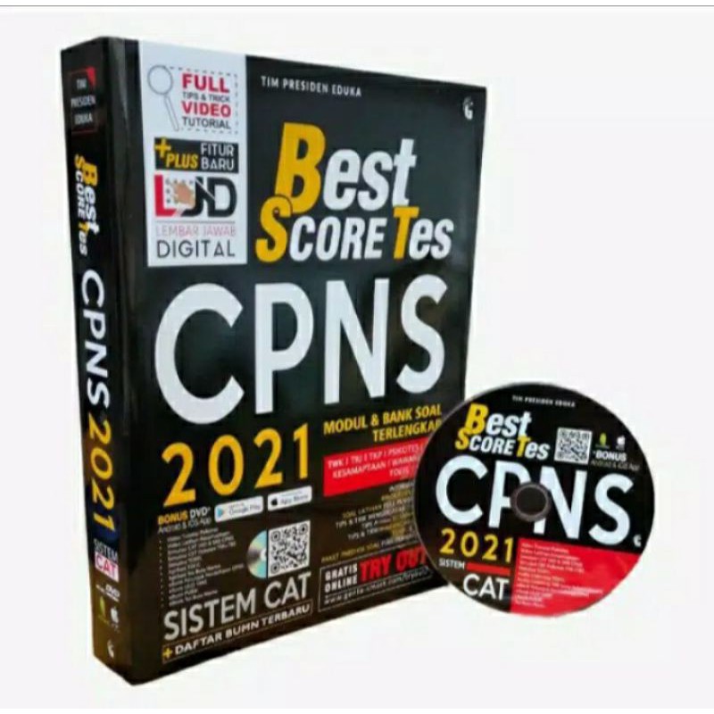 BUKU TES BUMN CPNS : BEST SCORE TES CPNS 2021 SISTEM CAT TERUPDATE - TEAM PRESIDEN EDUKA