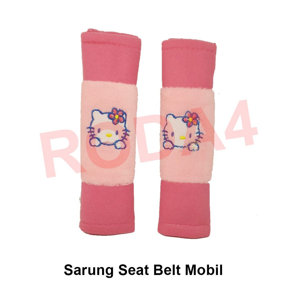 Sarung Tali Sabuk Pengaman Mobil Seat Belt Motif Hello Kitty