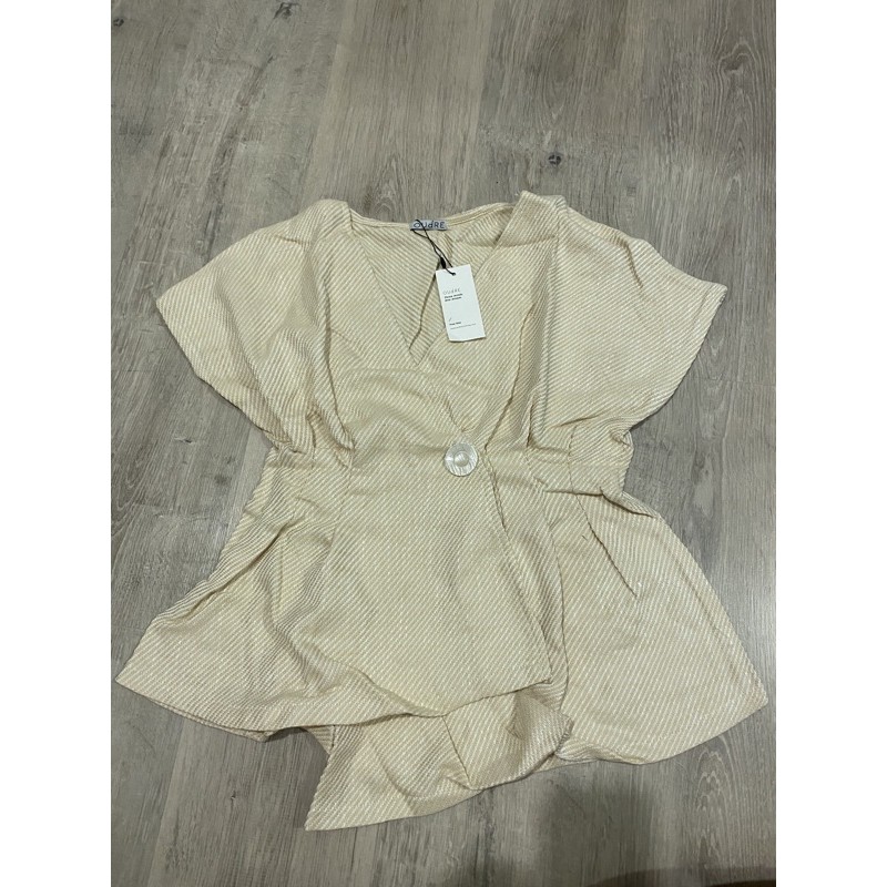 oudre ada top tweed beige