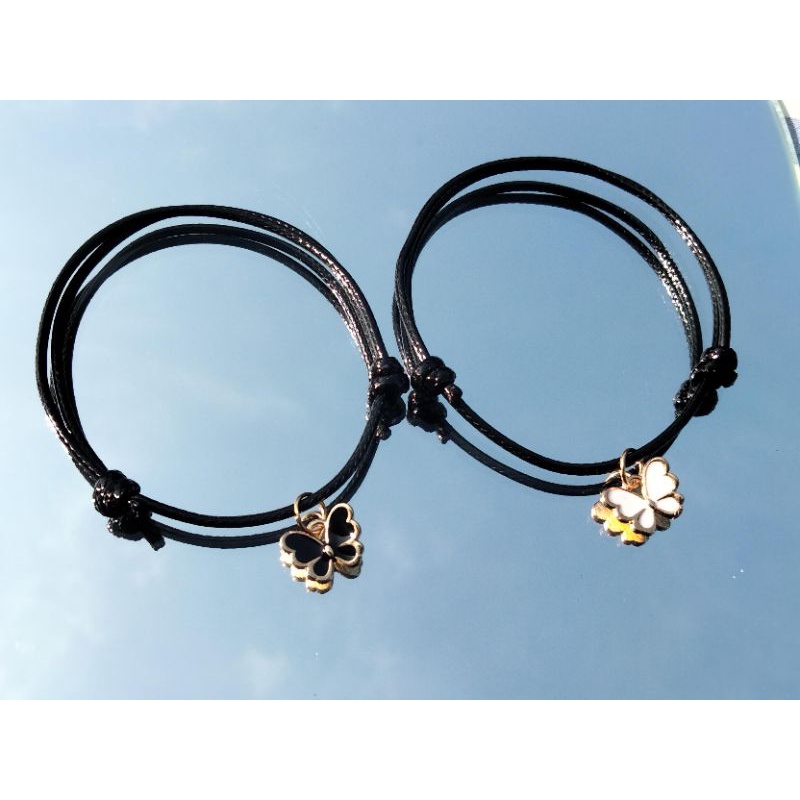 gelang tali kupu kupu couple sahabat karakter murah Korean style waterproof