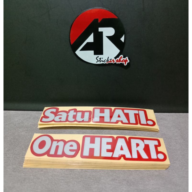 

Sticker satu hati one heart cutting
