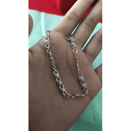 gelang tangan perak asli