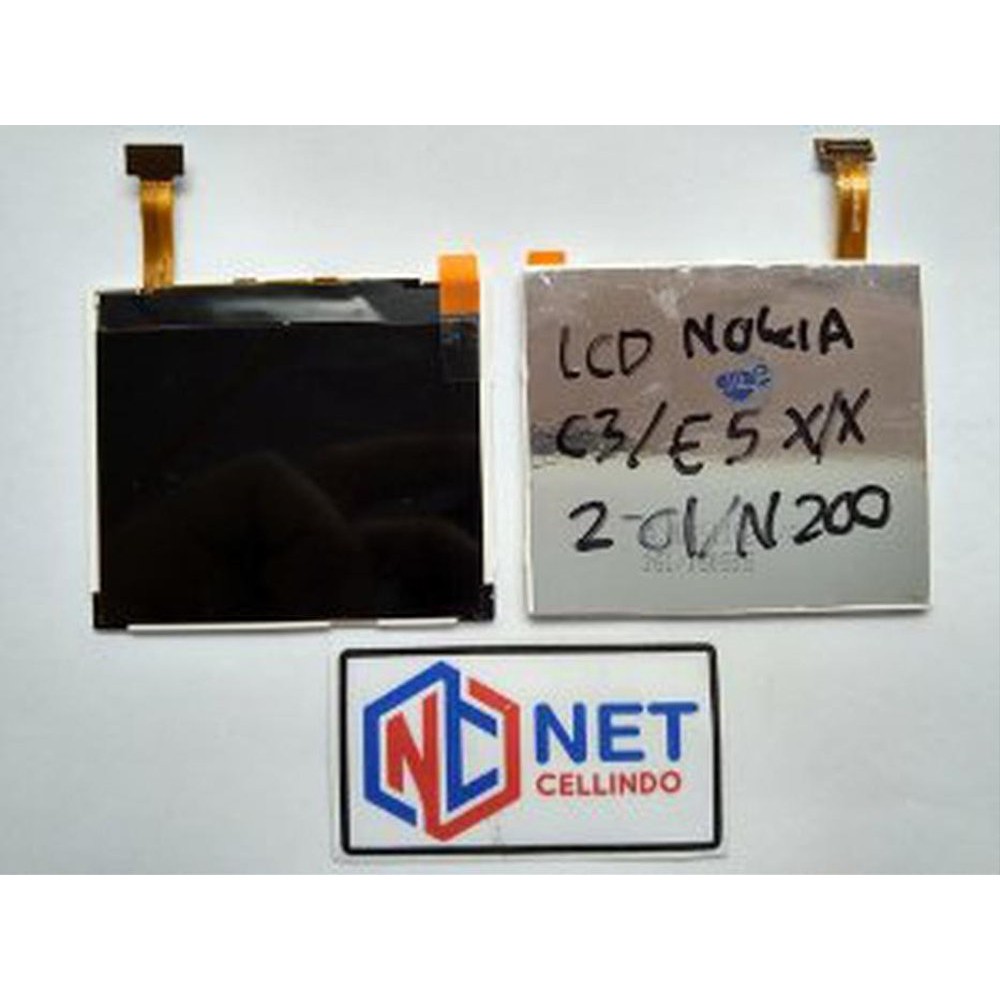 LCD HP HANDPHONE NOKIA ASHA N NK C3 00 E5 X2 01 200 XX Monitor 201 302 HAPE Symbian Layar OEM Ori