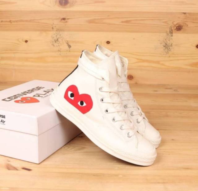 Converse High x Comme Des Garcons Play (CDG)