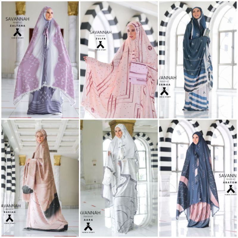 Yunia Syari - Savvanah Prayer Set Mukena