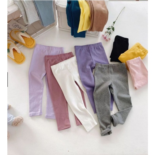 Legging Anak Perempuan Polos Spandek Premium halus tebal Semua Usia 1-10 Tahun Bisa COD