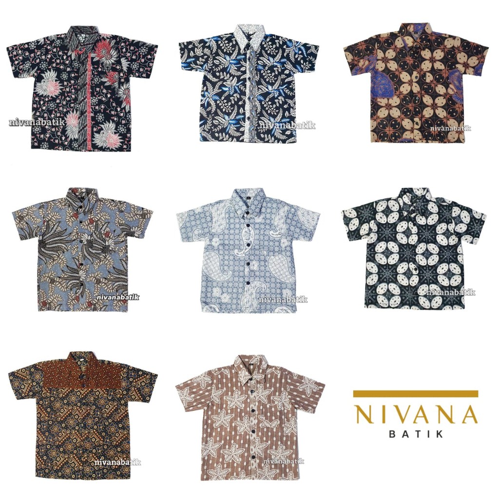 Best Seller Batik Anak Sogan Kemeja Pakaian Anak Kid Fashion qVMkDYFjD3wb5