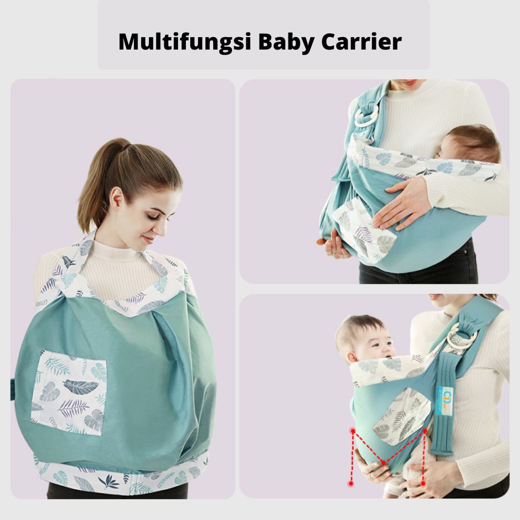 Baby Carrier Hipseat Gendongan Bayi Depan Multifungsi Usia 0-36 Bulan