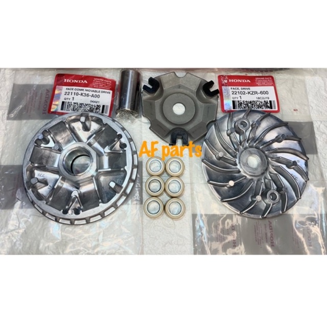 paket cvt rumah roller assy set + kipas rumah roller Vario 150 125 Fi F1 esp Led New K36