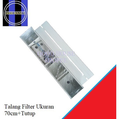 Top Filter / Talang Filter / Talang Filter Aquarium / Box Filter Aquarium Plus tutup 70cm