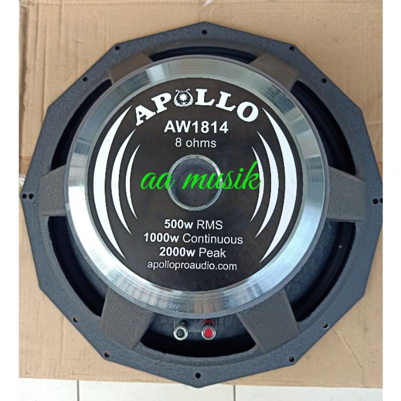 SPEAKER COMPONENT APOLLO AW1814 SUBWOOFER 18 INCH